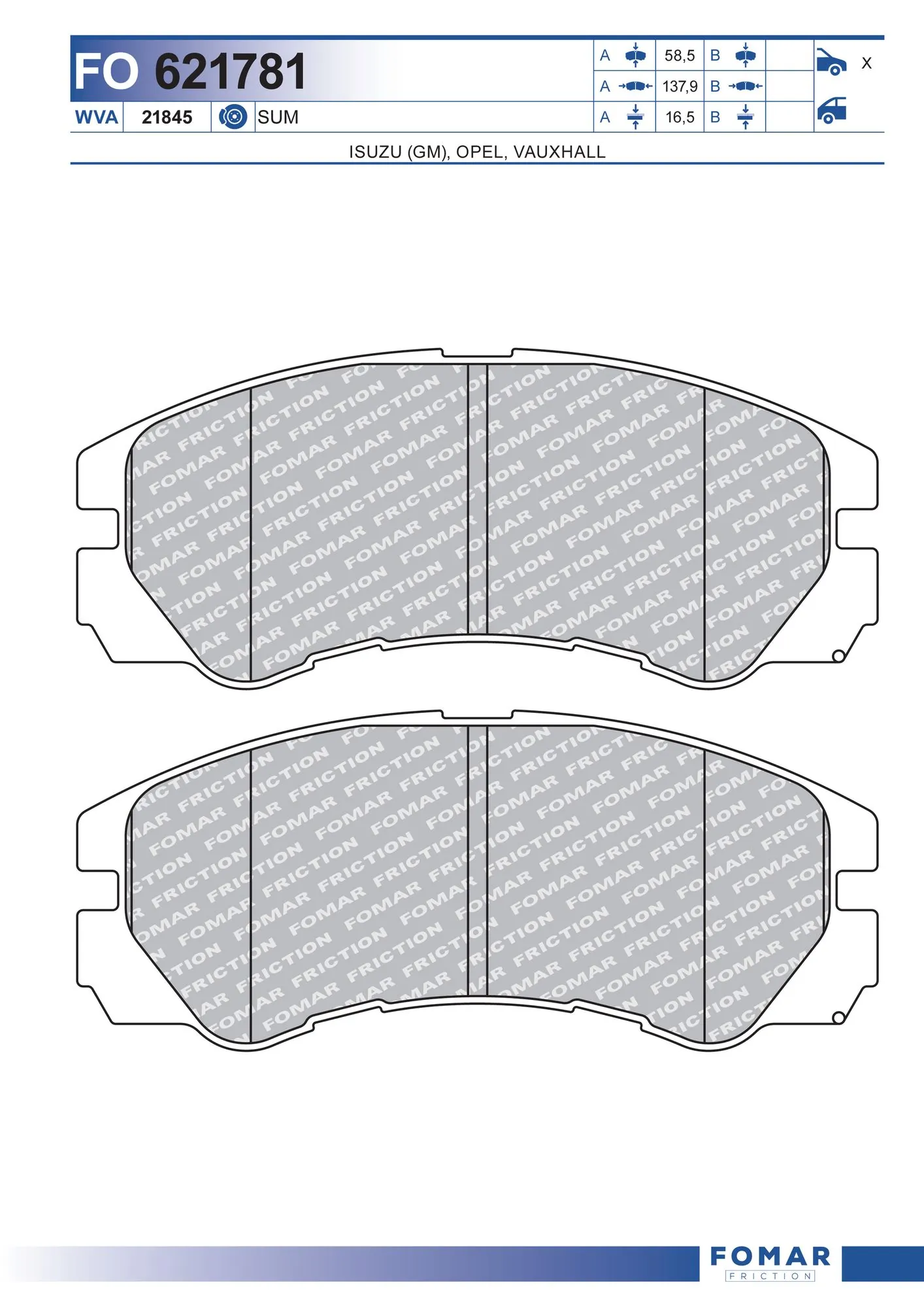 Brake Pad Set, disc brake